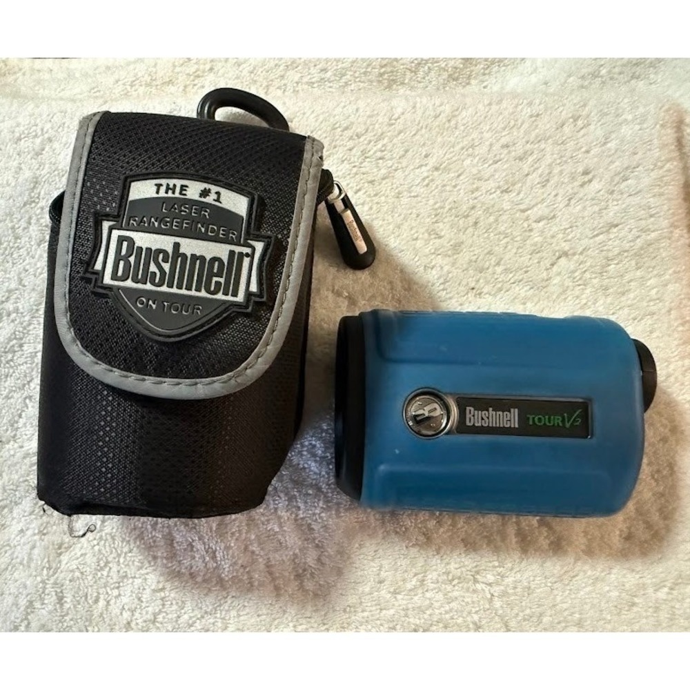 Bushnell Tour V2 Slope Edition Golf Laser Rangefinder Blue with Case No Battery